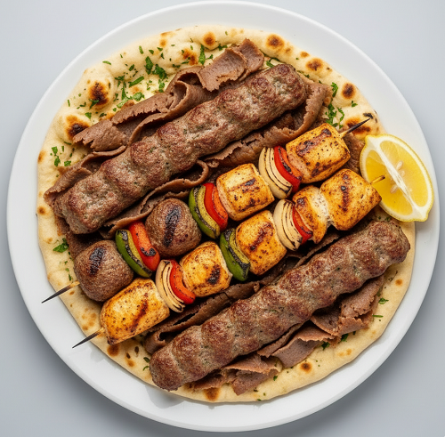 House Special Kebab With Naan 
