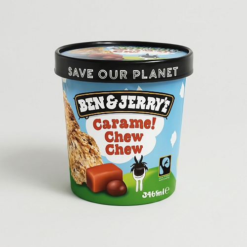 Ben & Jerrys Caramel Chew-chew Ice Cream Tub 