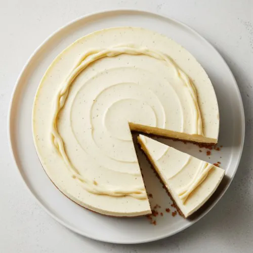 Luxury Baked New York Vanilla Cheesecake 